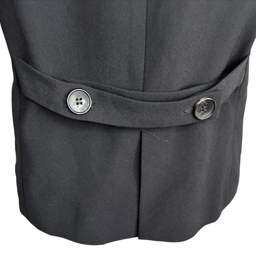 H&M black suit vest button down professional timeless office wear workwear - Picture 5 of 6